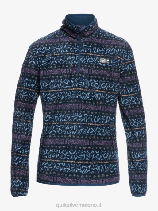 esso Quiksilver uomini maglione in pile a un quarto di aker canale nordico dell\'orchidea polverosa HTZR1878