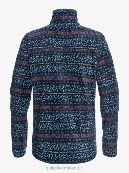 esso Quiksilver uomini maglione in pile a un quarto di aker canale nordico dell\'orchidea polverosa HTZR1878