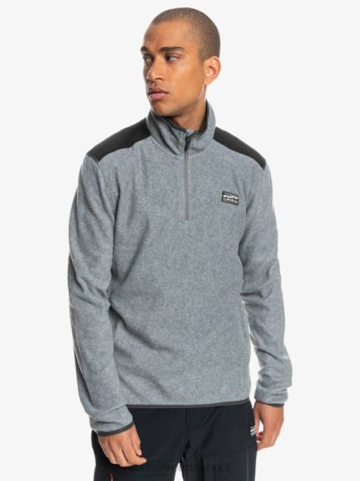 esso Quiksilver uomini maglione in pile a un quarto di aker grigio erica HTZR1879