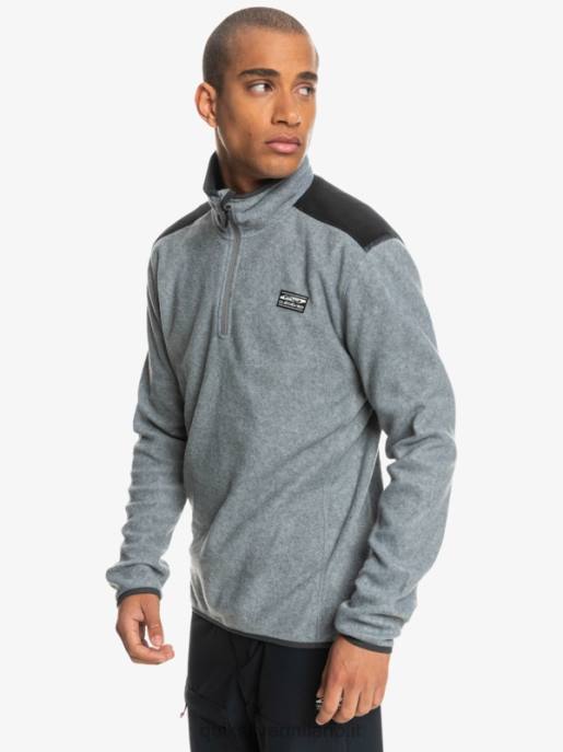 esso Quiksilver uomini maglione in pile a un quarto di aker grigio erica HTZR1879