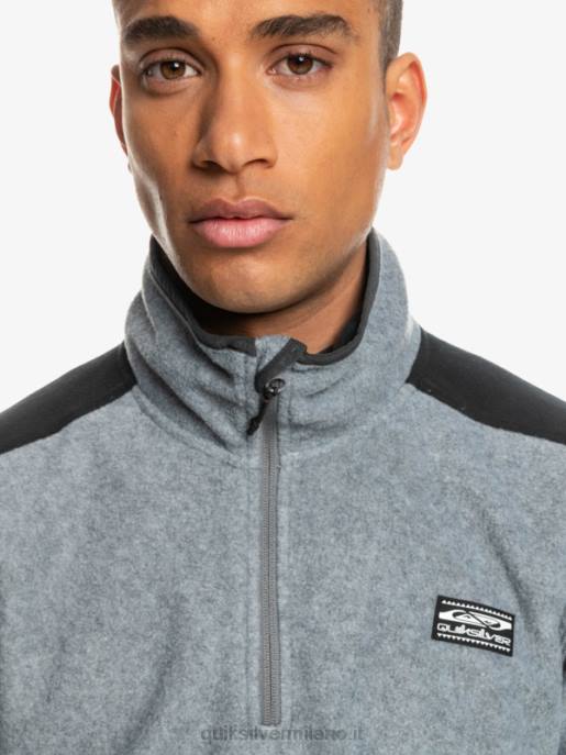 esso Quiksilver uomini maglione in pile a un quarto di aker grigio erica HTZR1879