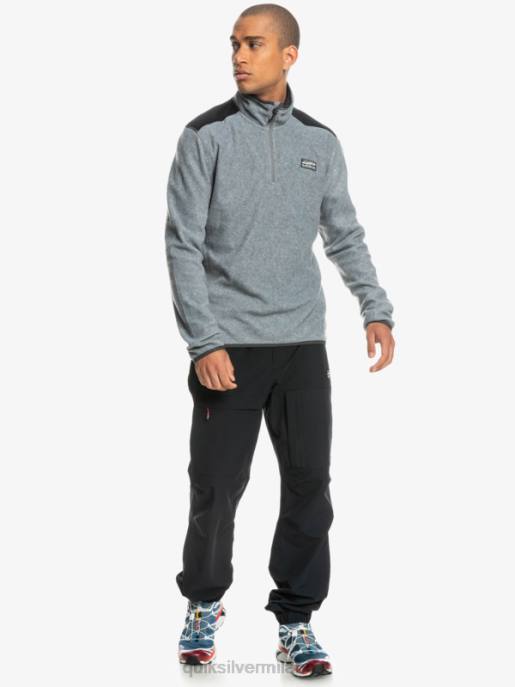 esso Quiksilver uomini maglione in pile a un quarto di aker grigio erica HTZR1879
