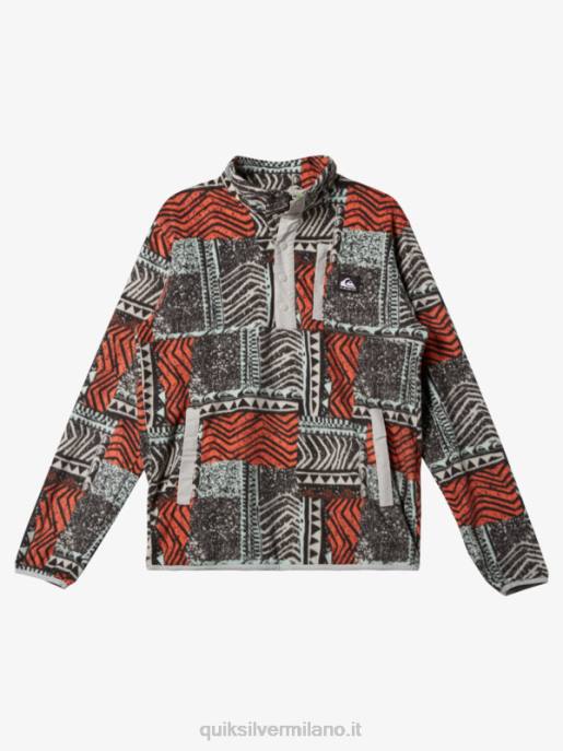 esso Quiksilver uomini nessun pullover in pile a scatto di destinazione salmone fresco saltato fuori HTZR1041