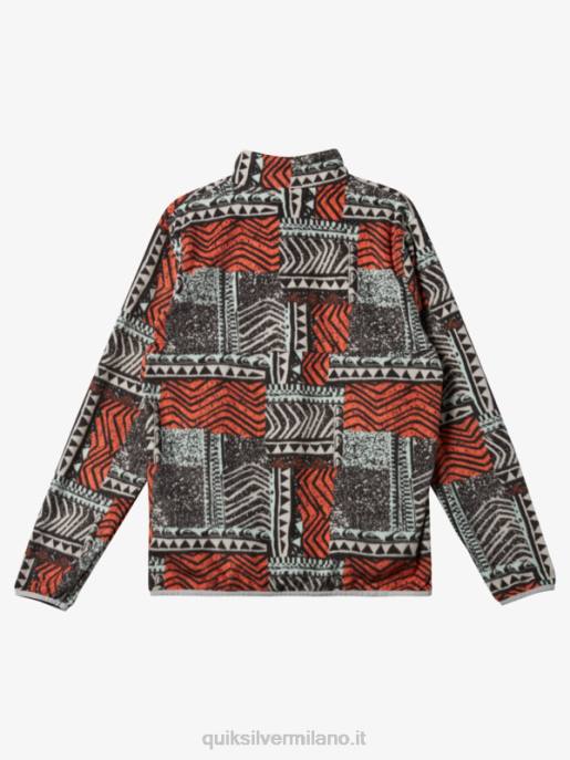 esso Quiksilver uomini nessun pullover in pile a scatto di destinazione salmone fresco saltato fuori HTZR1041