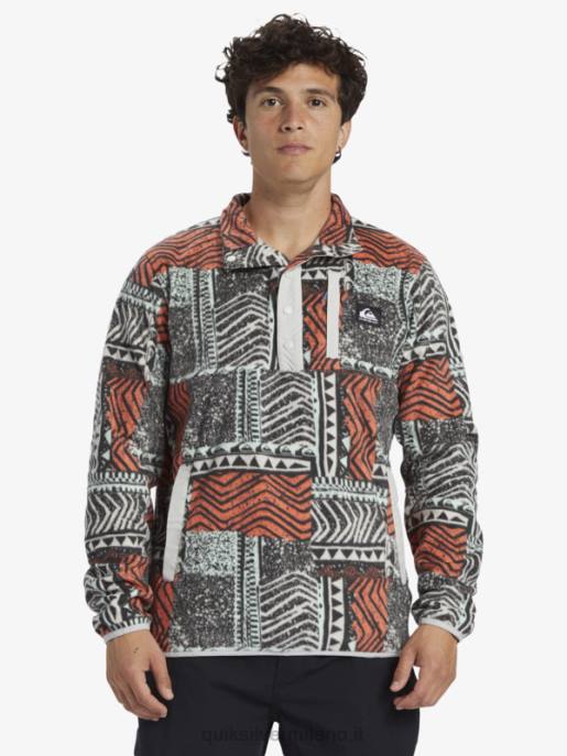 esso Quiksilver uomini nessun pullover in pile a scatto di destinazione salmone fresco saltato fuori HTZR1041