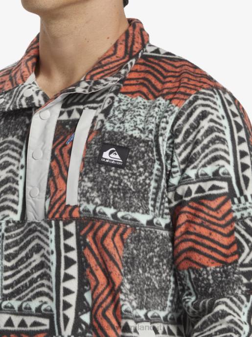 esso Quiksilver uomini nessun pullover in pile a scatto di destinazione salmone fresco saltato fuori HTZR1041