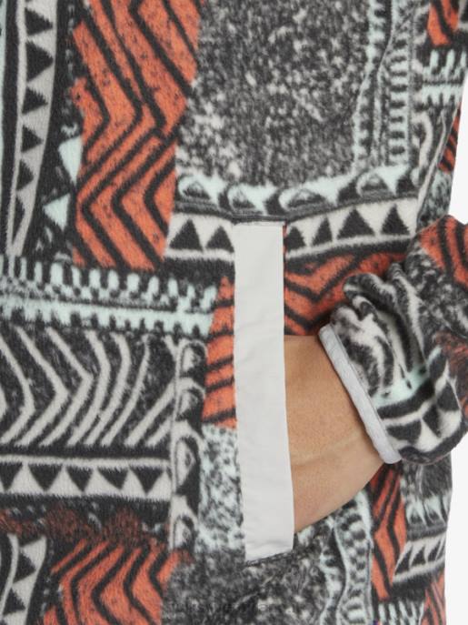 esso Quiksilver uomini nessun pullover in pile a scatto di destinazione salmone fresco saltato fuori HTZR1041