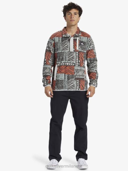 esso Quiksilver uomini nessun pullover in pile a scatto di destinazione salmone fresco saltato fuori HTZR1041