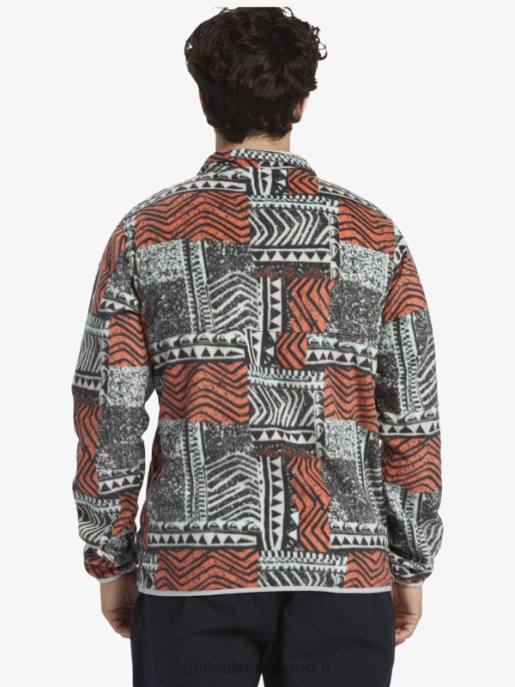 esso Quiksilver uomini nessun pullover in pile a scatto di destinazione salmone fresco saltato fuori HTZR1041