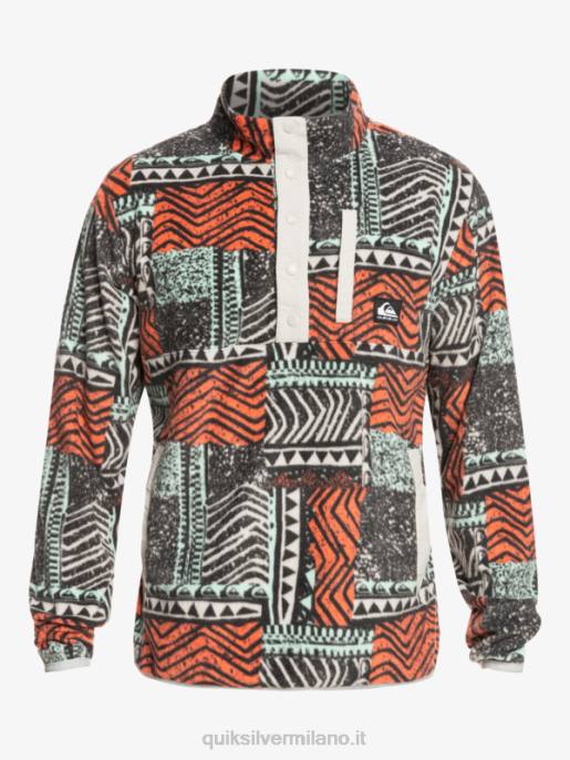 esso Quiksilver uomini nessun pullover in pile a scatto di destinazione salmone fresco saltato fuori HTZR1041