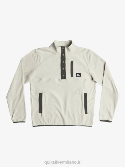 esso Quiksilver uomini nessun pullover in pile a scatto di destinazione viola grigio HTZR1039