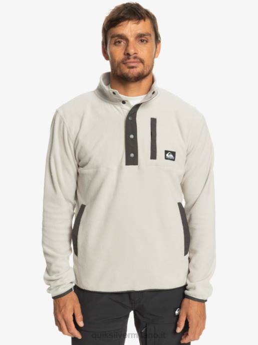 esso Quiksilver uomini nessun pullover in pile a scatto di destinazione viola grigio HTZR1039