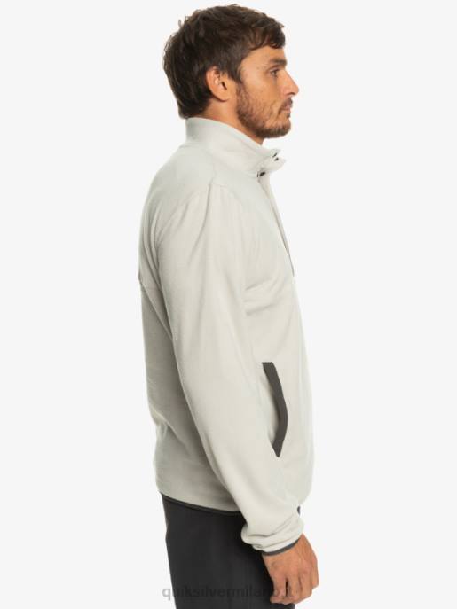 esso Quiksilver uomini nessun pullover in pile a scatto di destinazione viola grigio HTZR1039