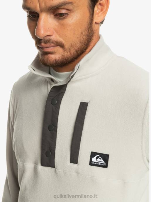 esso Quiksilver uomini nessun pullover in pile a scatto di destinazione viola grigio HTZR1039