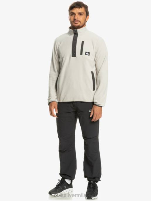 esso Quiksilver uomini nessun pullover in pile a scatto di destinazione viola grigio HTZR1039