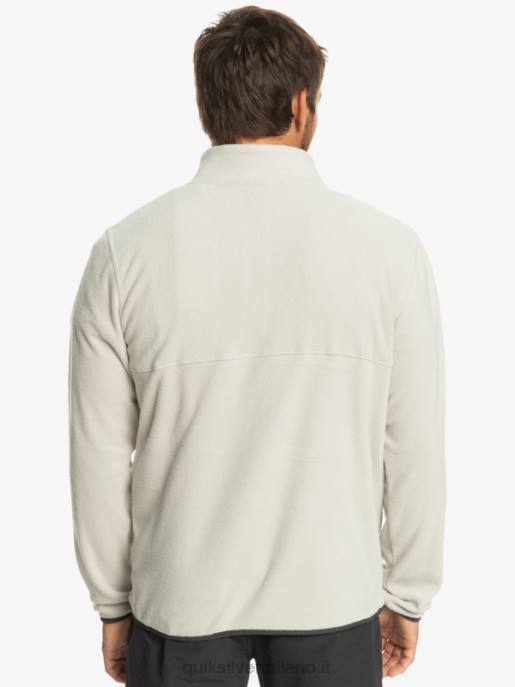 esso Quiksilver uomini nessun pullover in pile a scatto di destinazione viola grigio HTZR1039