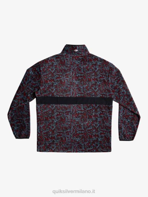 esso Quiksilver uomini pile mezza zip saturno saturno blu provenzale HTZR1562