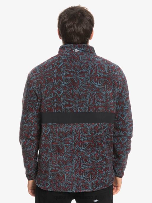 esso Quiksilver uomini pile mezza zip saturno saturno blu provenzale HTZR1562