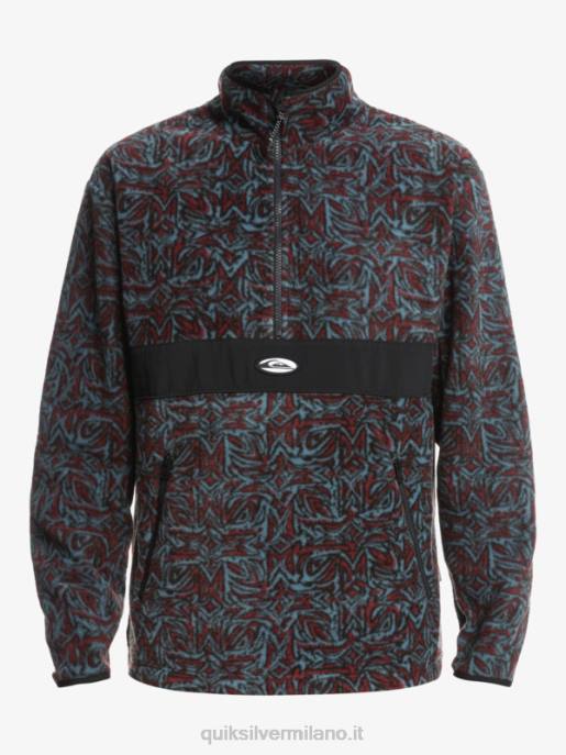 esso Quiksilver uomini pile mezza zip saturno saturno blu provenzale HTZR1562