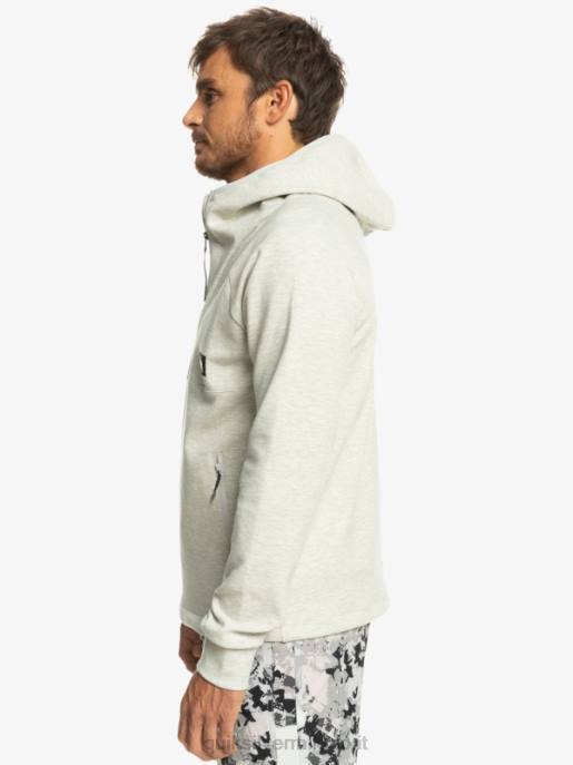 esso Quiksilver uomini scendere felpa con cappuccio erica viola grigia HTZR1029