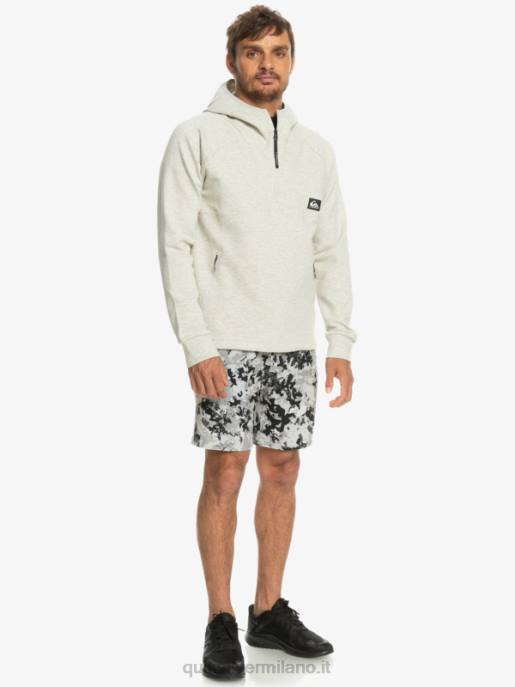esso Quiksilver uomini scendere felpa con cappuccio erica viola grigia HTZR1029