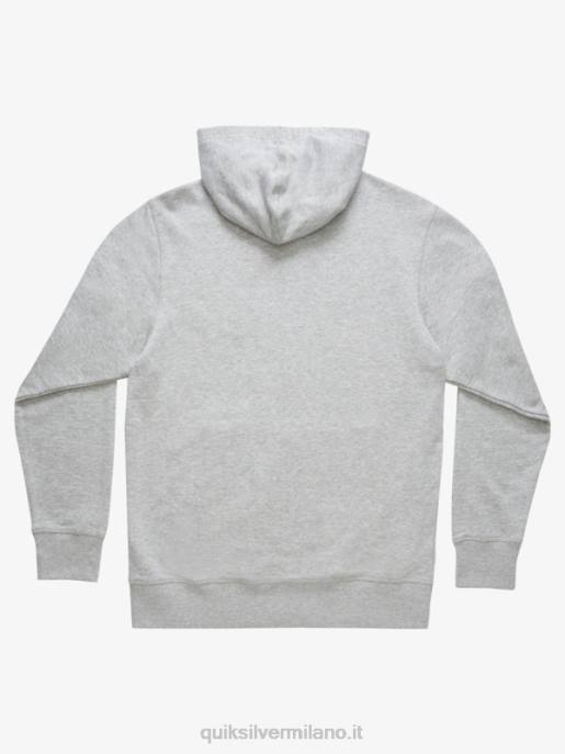 esso Quiksilver uomini waterman after surf felpa con cappuccio e zip erica grigio chiaro HTZR1419