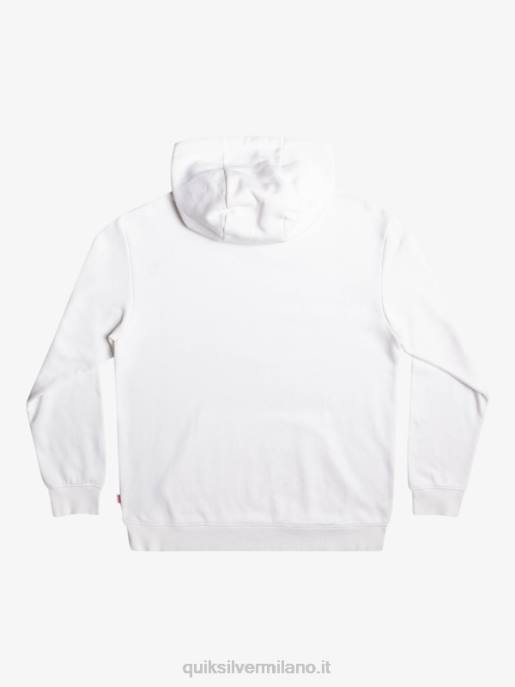 esso Quiksilver x Stranger uomini cose felpa con cappuccio logo ufficiale bianco HTZR1807