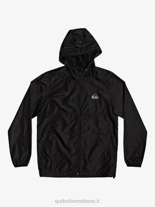 esso Quiksilver uomini giacca a vento per tutti i giorni nero HTZR1012
