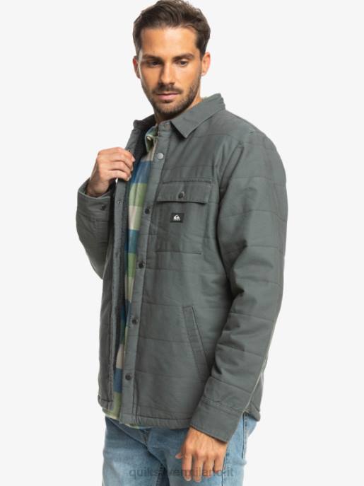 esso Quiksilver uomini giacca da lavoro in tela downrail cancello di ferro HTZR1566