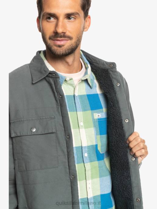 esso Quiksilver uomini giacca da lavoro in tela downrail cancello di ferro HTZR1566
