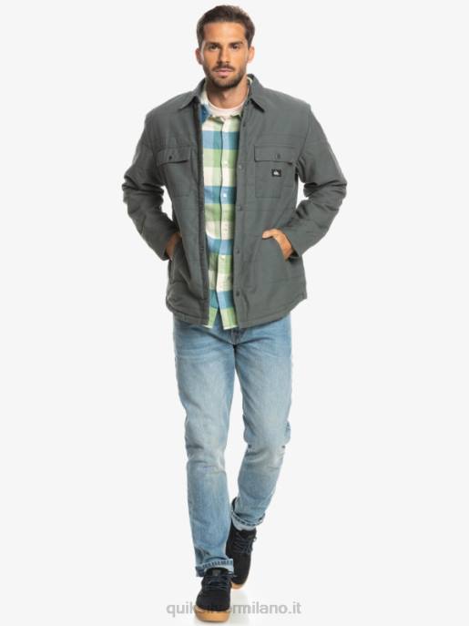 esso Quiksilver uomini giacca da lavoro in tela downrail cancello di ferro HTZR1566