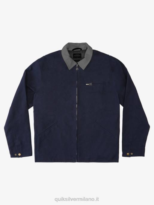 esso Quiksilver uomini giacca da lavoro waterman wave chore grigio odissea HTZR1177