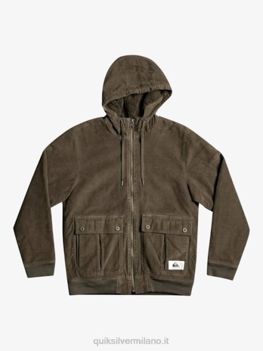 esso Quiksilver uomini giacca di velluto a coste a tre traverse foglia d'uva HTZR1557