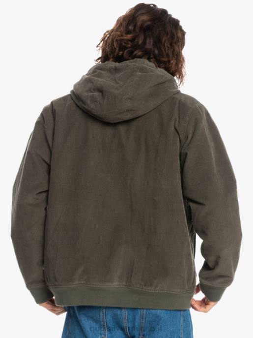 esso Quiksilver uomini giacca di velluto a coste a tre traverse foglia d\'uva HTZR1557