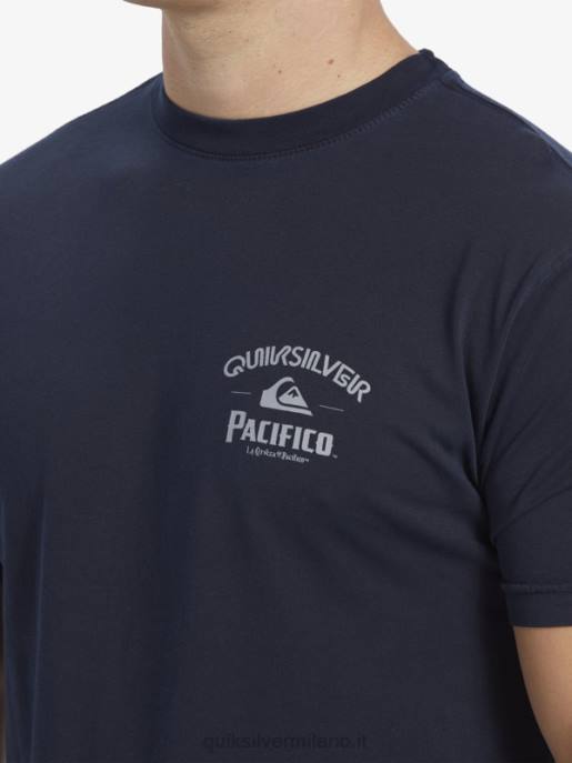 Esso Quiksilver x Pacifico uomini maglietta con chiusura blazer blu scuro HTZR1