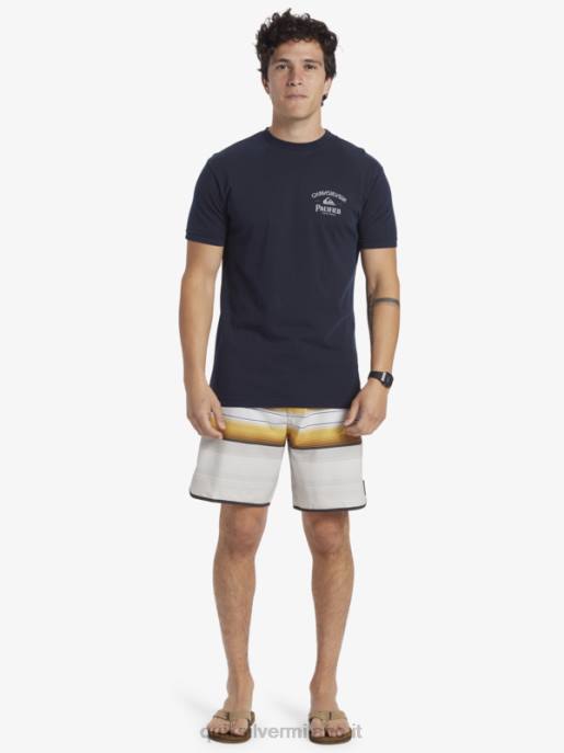 Esso Quiksilver x Pacifico uomini maglietta con chiusura blazer blu scuro HTZR1
