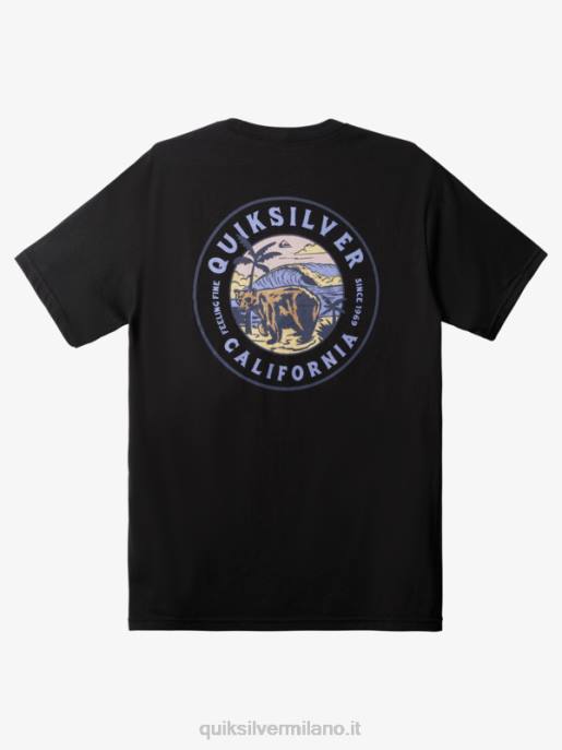 esso Quiksilver uomini ca stand alone t-shirt nero HTZR1515