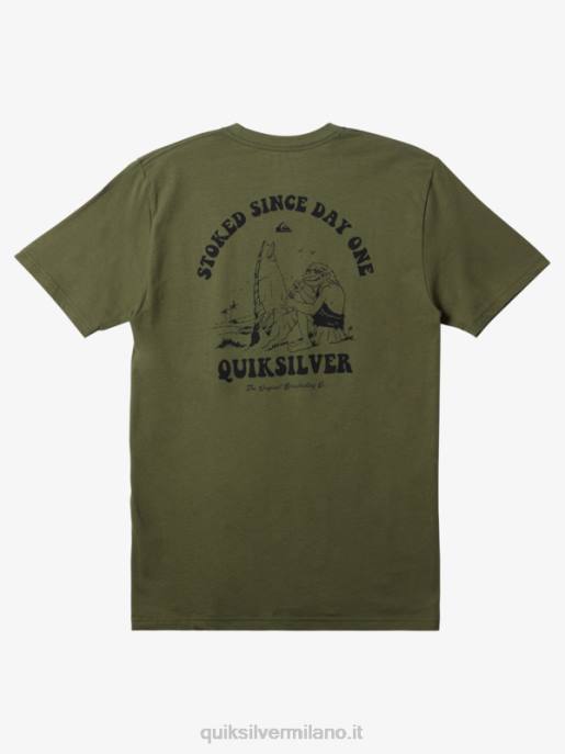 esso Quiksilver uomini entusiasta sin dal primo giorno t-shirt Quadrifoglio HTZR231