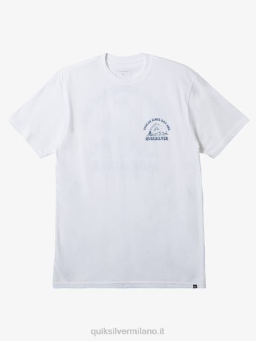 esso Quiksilver uomini entusiasta sin dal primo giorno t-shirt bianco HTZR230
