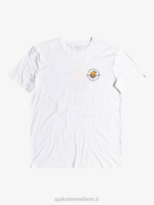 esso Quiksilver uomini fuori strada - t-shirt bianco HTZR1819
