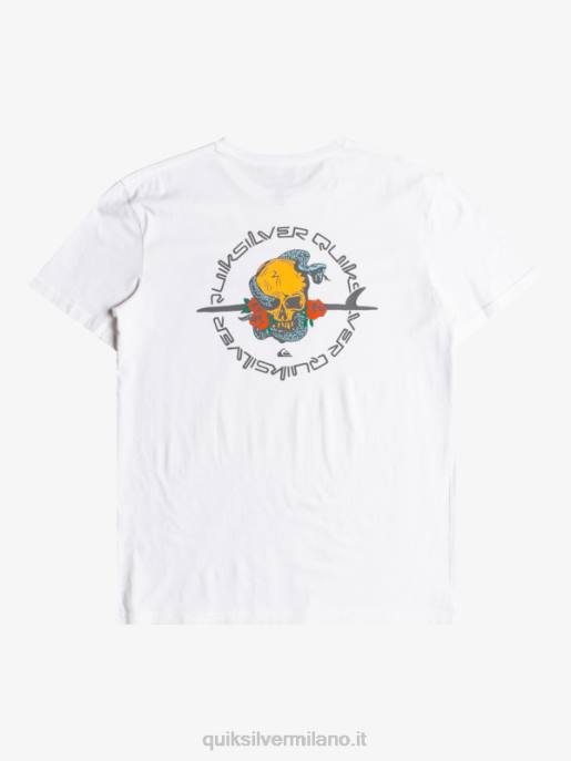 esso Quiksilver uomini fuori strada - t-shirt bianco HTZR1819