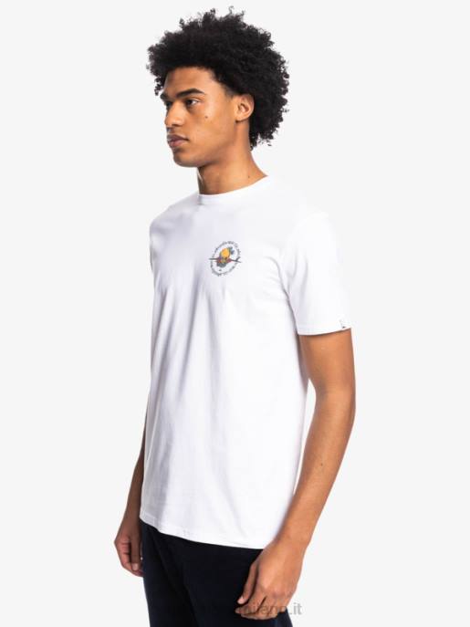 esso Quiksilver uomini fuori strada - t-shirt bianco HTZR1819