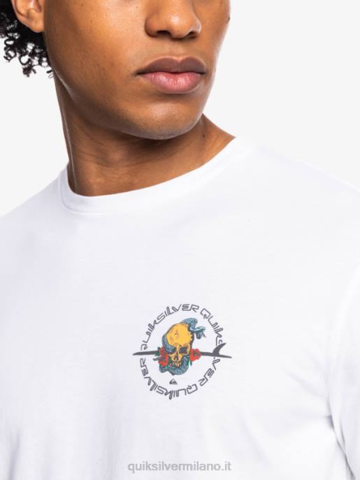 esso Quiksilver uomini fuori strada - t-shirt bianco HTZR1819