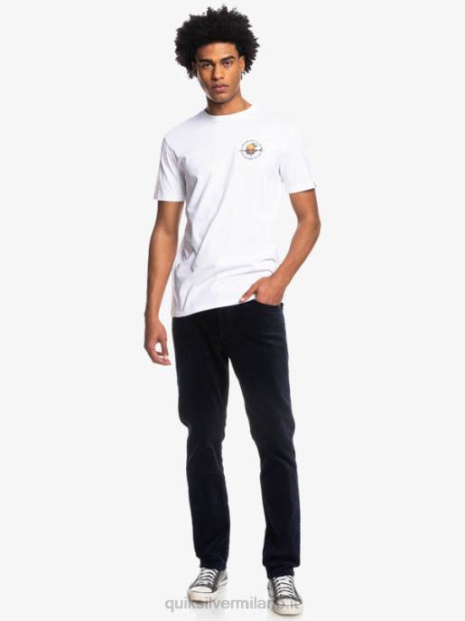 esso Quiksilver uomini fuori strada - t-shirt bianco HTZR1819