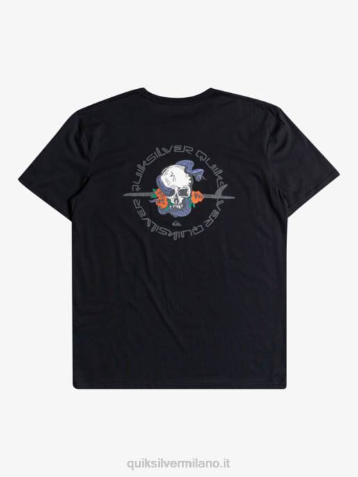 esso Quiksilver uomini fuori strada - t-shirt nero HTZR1818