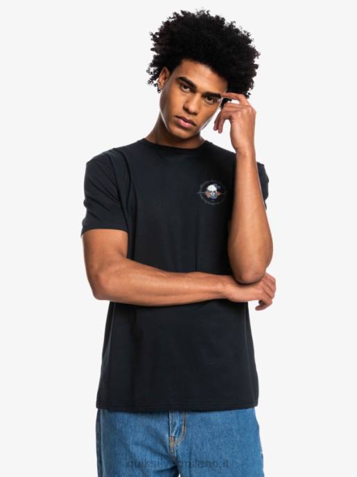 esso Quiksilver uomini fuori strada - t-shirt nero HTZR1818