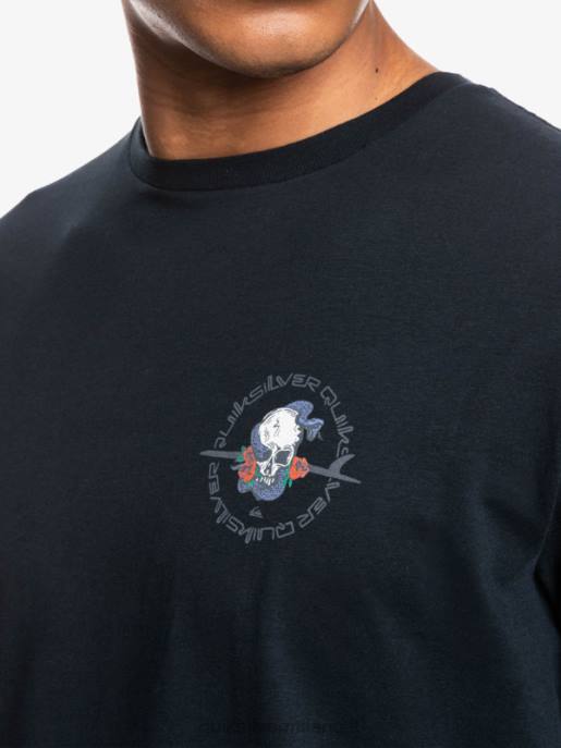 esso Quiksilver uomini fuori strada - t-shirt nero HTZR1818