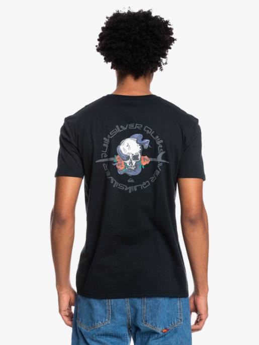 esso Quiksilver uomini fuori strada - t-shirt nero HTZR1818