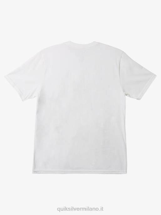 esso Quiksilver uomini in magliette di forme bianco HTZR1235