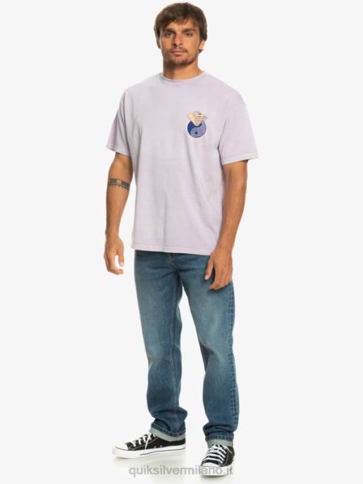 esso Quiksilver uomini là fuori maglietta lilla pastello HTZR1168